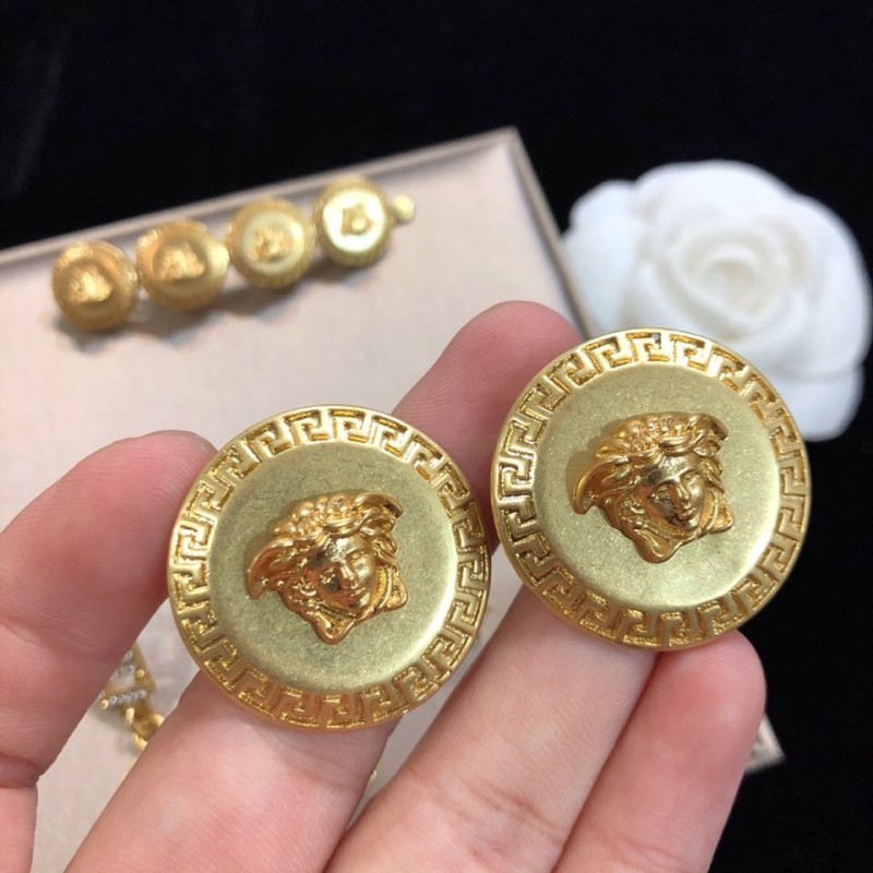 Replica Designer Jewelry Versace Round Earrings Girl'S Gifts RB616